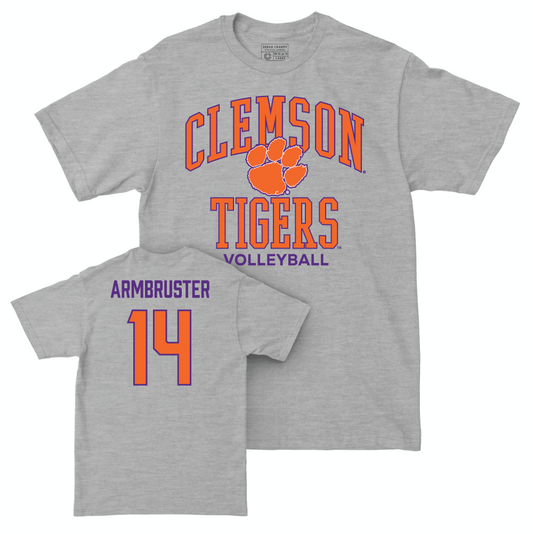 Clemson Women's Volleyball Sport Grey Classic Tee - Audrey Armbruster Small