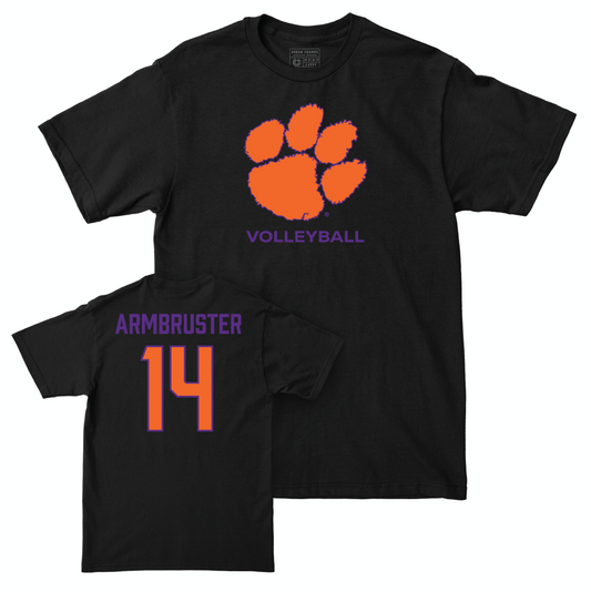 Clemson Women's Volleyball Black Club Tee - Audrey Armbruster Small