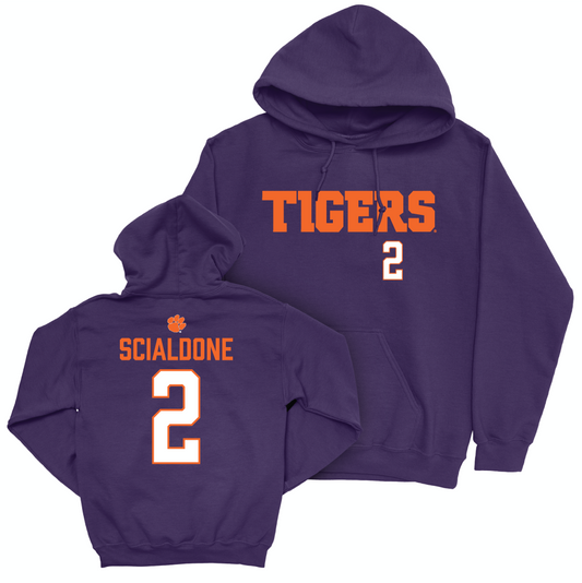 Clemson Women's Lacrosse Purple Tigers Hoodie - Alex Scialdone Small