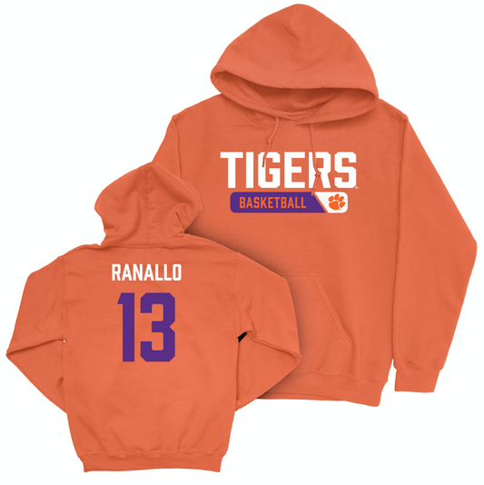 Clemson Women's Basketball Orange Staple Hoodie - Bella Ranallo Small