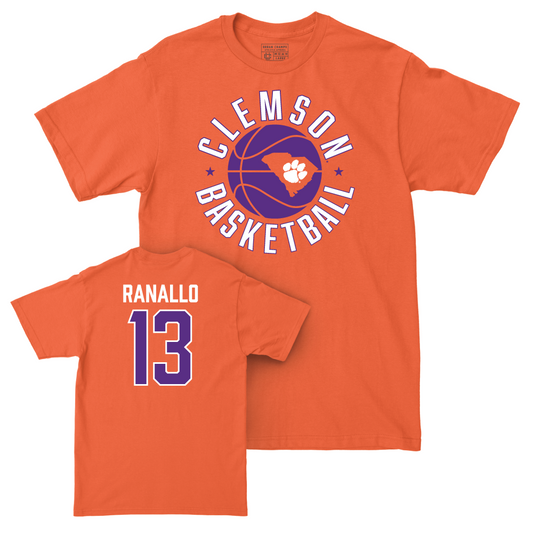 Clemson Women's Basketball Orange Hardwood Tee - Bella Ranallo Small