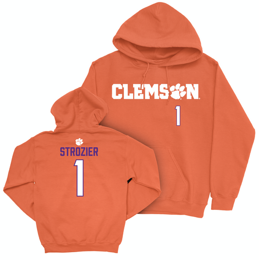 Clemson Football Orange Sideline Hoodie - Branden Strozier Small