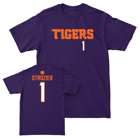 Clemson Football Purple Tigers Tee - Branden Strozier Small