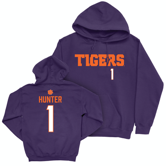 Clemson Men's Basketball Purple Tigers Hoodie - Chase Hunter Small