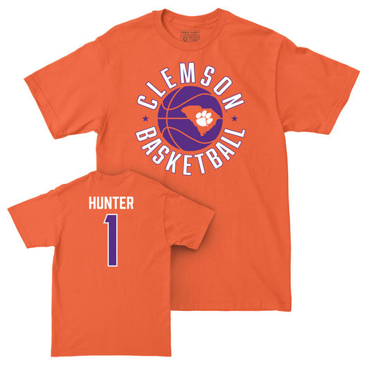Clemson Men's Basketball Orange Hardwood Tee - Chase Hunter Small