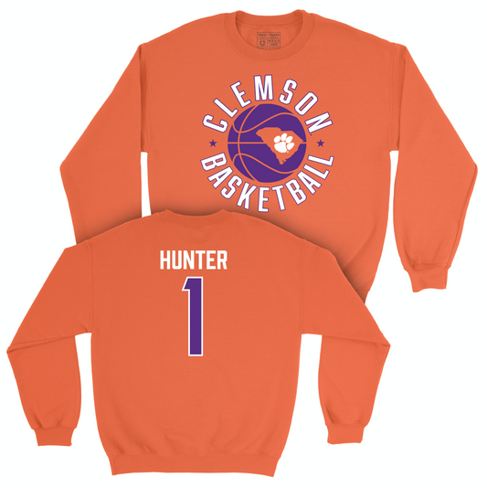 Clemson Men's Basketball Orange Hardwood Crew - Chase Hunter Small