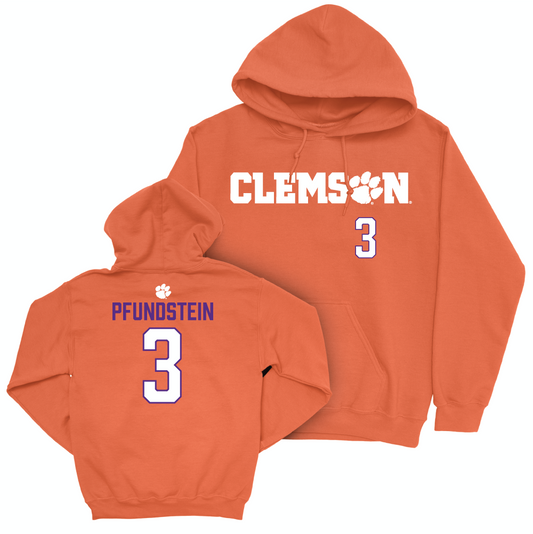 Clemson Women's Lacrosse Orange Sideline Hoodie - Camryn Pfundstein Small