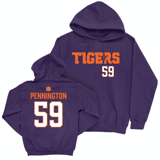 Clemson Football Purple Tigers Hoodie - Dietrick Pennington Small