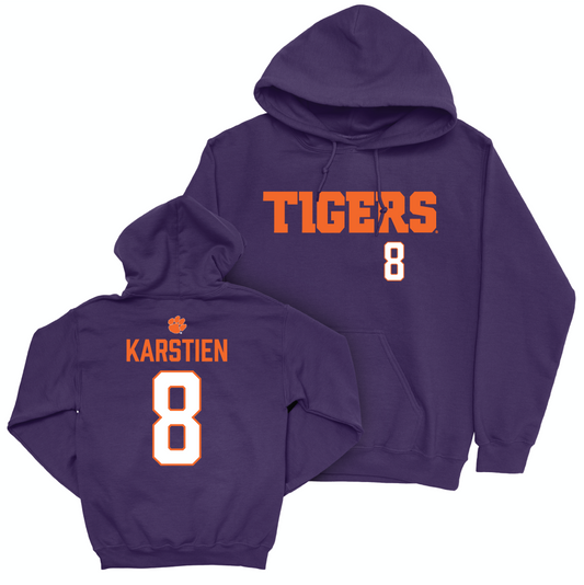 Clemson Women's Lacrosse Purple Tigers Hoodie - Isabella Karstien Small