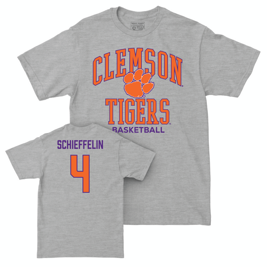 Clemson Men's Basketball Sport Grey Classic Tee - Ian Schieffelin Small