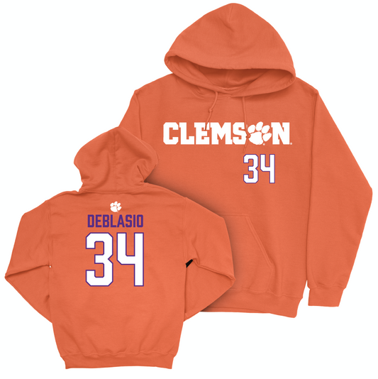 Clemson Women's Lacrosse Orange Sideline Hoodie - Jordan DeBlasio Small