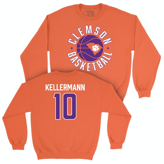 Clemson Women's Basketball Orange Hardwood Crew - Kylee Kellermann Small