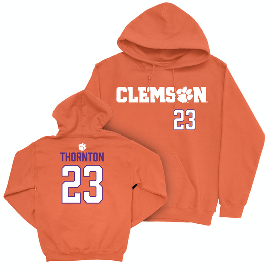 Clemson Women's Lacrosse Orange Sideline Hoodie - Kerri Thornton Small