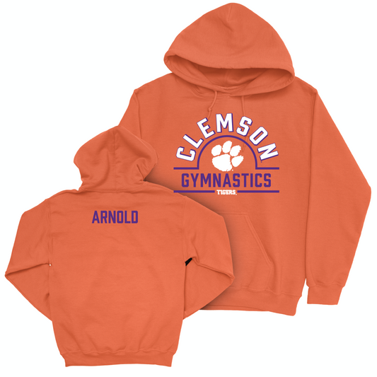 Clemson Women's Gymnastics Orange Arch Hoodie - Molly Arnold Small