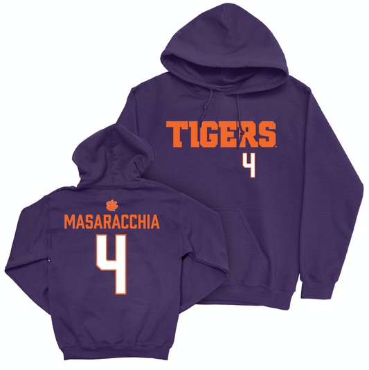 Clemson Women's Lacrosse Purple Tigers Hoodie - Paris Masaracchia Small