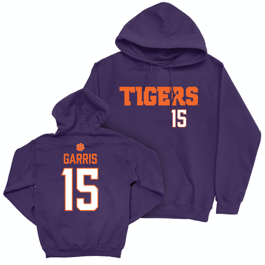Clemson Baseball Purple Tigers Hoodie - Reed Garris Small