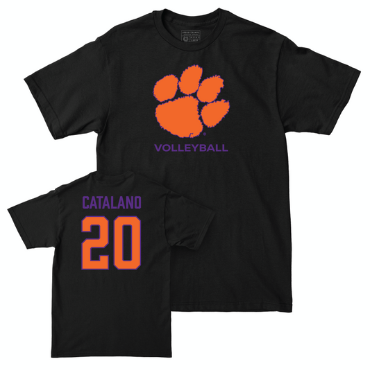 Clemson Women's Volleyball Black Club Tee - Sophie Catalano Small