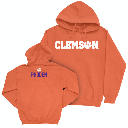 Clemson Men's Track & Field Orange Sideline Hoodie - Tarees Rhoden Small