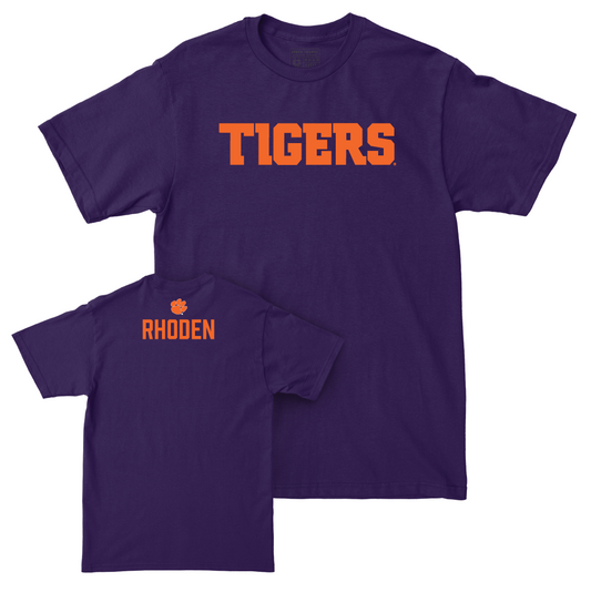 Clemson Men's Track & Field Purple Tigers Tee - Tarees Rhoden Small
