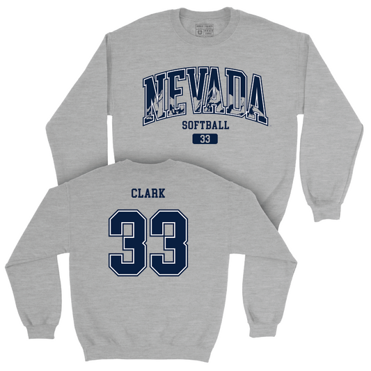 Nevada Softball Sport Grey Arch Crew  - Madison Clark