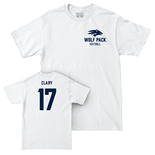 Nevada Softball White Logo Comfort Colors Tee   - Tyra Clary