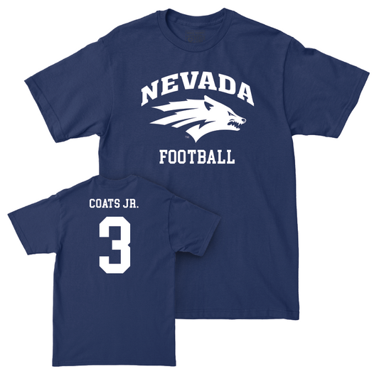 Nevada Football Navy Staple Tee  - Michael Coats Jr.