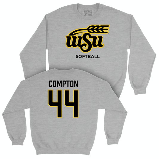 Wichita State Softball Sport Grey Stacked Crew  - Camryn Compton