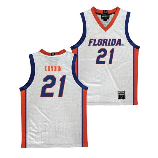Florida Men's Basketball White Jersey - Alex Condon | #21
