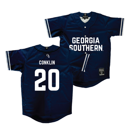 Georgia Southern Softball Navy Jersey - Janai Conklin