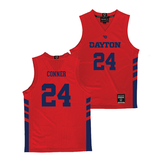 Dayton Men's Basketball Red Jersey  - Jacob Conner