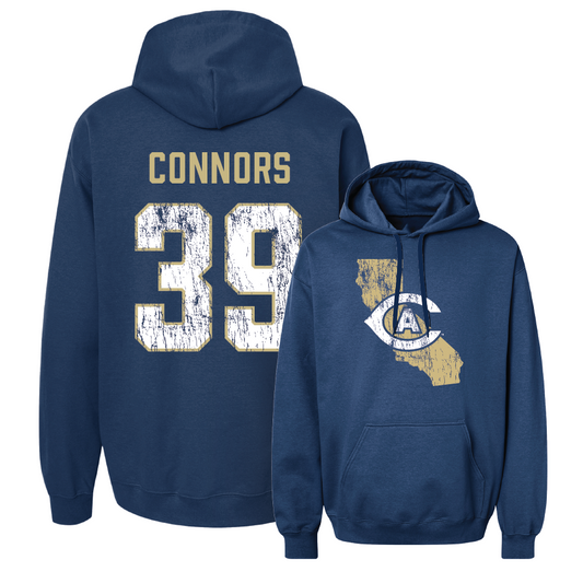 UC Davis Football Navy State Hoodie - Porter Connors