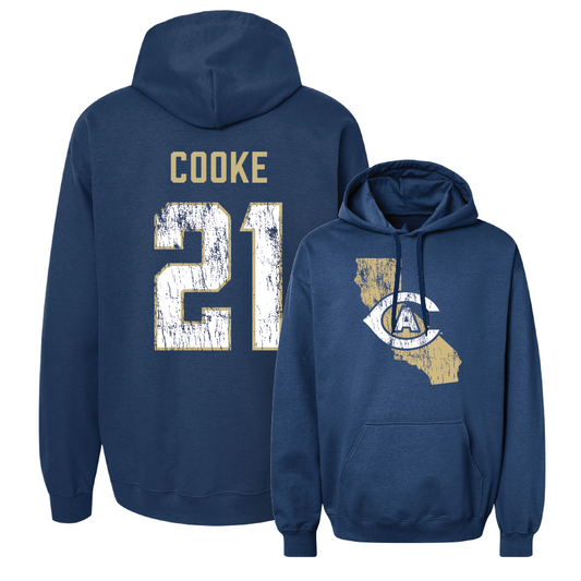 UC Davis Football Navy State Hoodie - Gaven Cooke