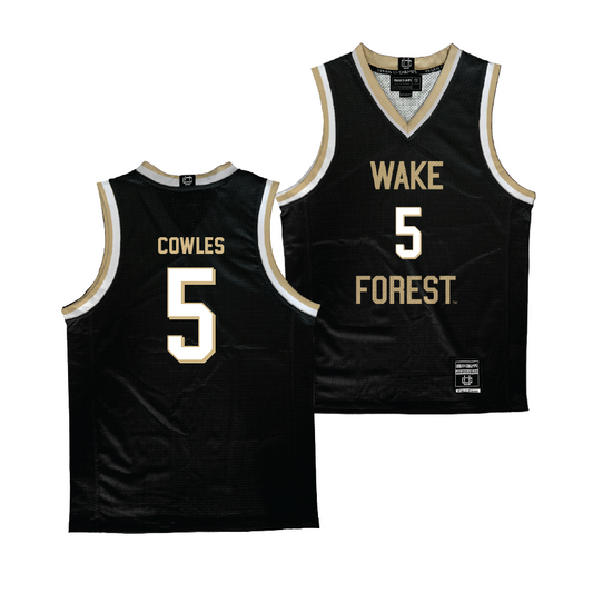 Wake Forest Women's Basketball Black Jersey - Malaya Cowles | #5