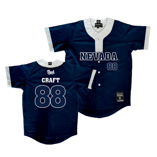 Nevada Softball Navy Jersey  - Blake Craft