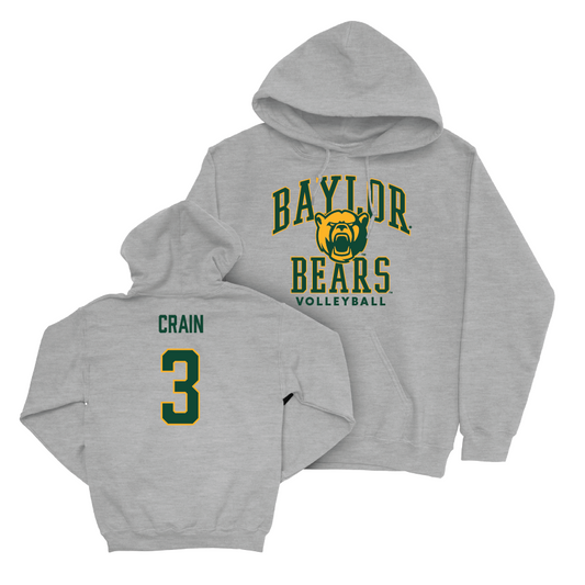 Baylor Women's Volleyball Sport Grey Classic Hoodie  - Taylor Crain