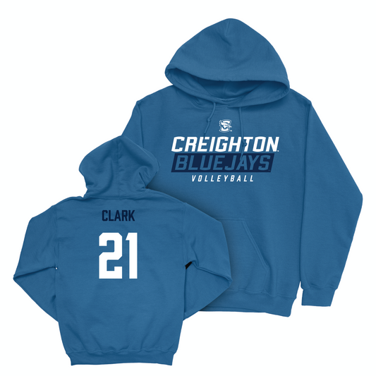 Creighton Women's Volleyball Blue Bluejays Hoodie - Audrey Clark Youth Small
