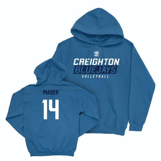 Creighton Women's Volleyball Blue Bluejays Hoodie - Katherine Maser Youth Small