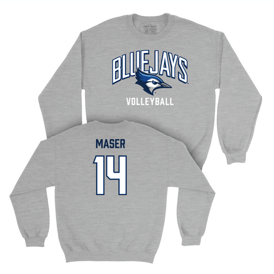 Creighton Women's Volleyball Sport Grey Classic Crew - Katherine Maser Youth Small