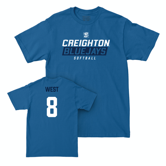 Creighton Softball Blue Bluejays Tee - Lily West Youth Small