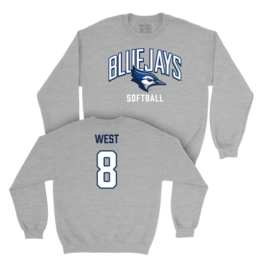 Creighton Softball Sport Grey Classic Crew - Lily West Youth Small