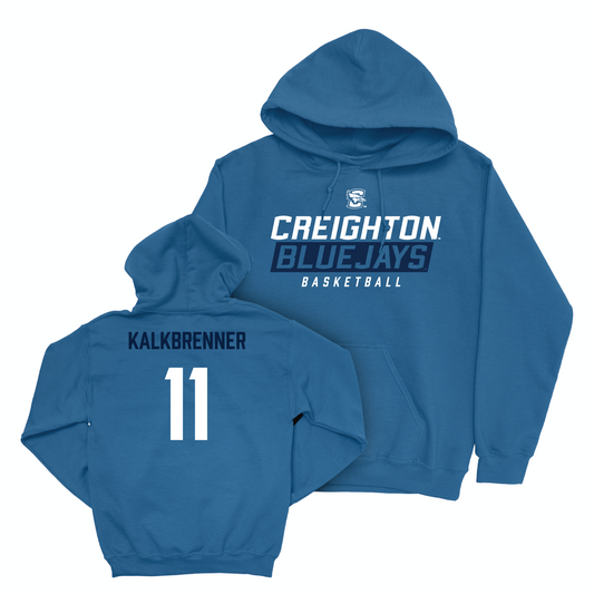 Creighton Men's Basketball Blue Bluejays Hoodie - Ryan Kalkbrenner Youth Small