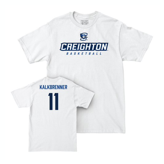 Creighton Men's Basketball White Athletic Comfort Colors Tee - Ryan Kalkbrenner Youth Small