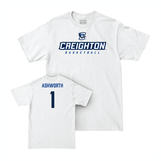 Creighton Men's Basketball White Athletic Comfort Colors Tee - Steven Ashworth Youth Small