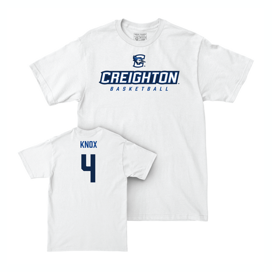 Creighton Men's Basketball White Athletic Comfort Colors Tee - Sterling Knox Youth Small