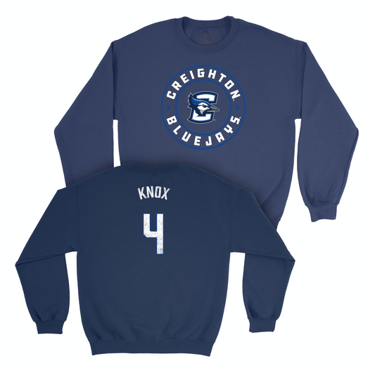 Creighton Men's Basketball Navy Staple Crew - Sterling Knox Youth Small