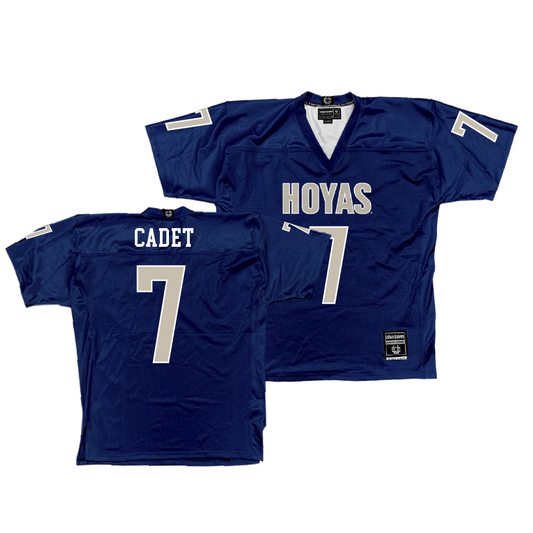 Georgetown Football Navy Jersey - Wedner Cadet