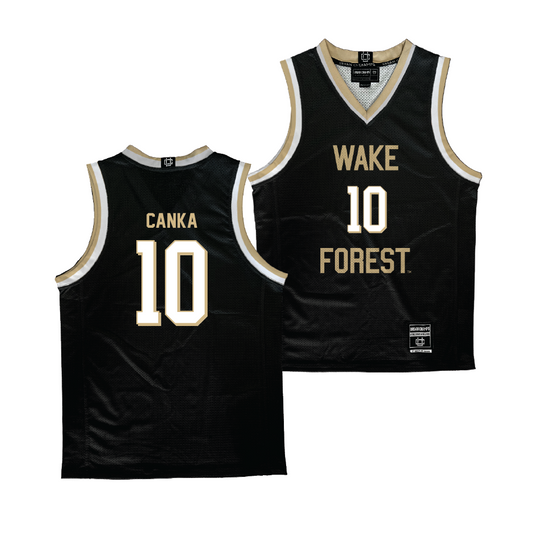 Wake Forest Men's Basketball Black Jersey - Abramo Canka | #10