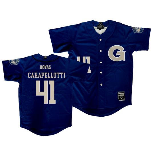 Georgetown Baseball Navy Jersey   - Owen Carapellotti