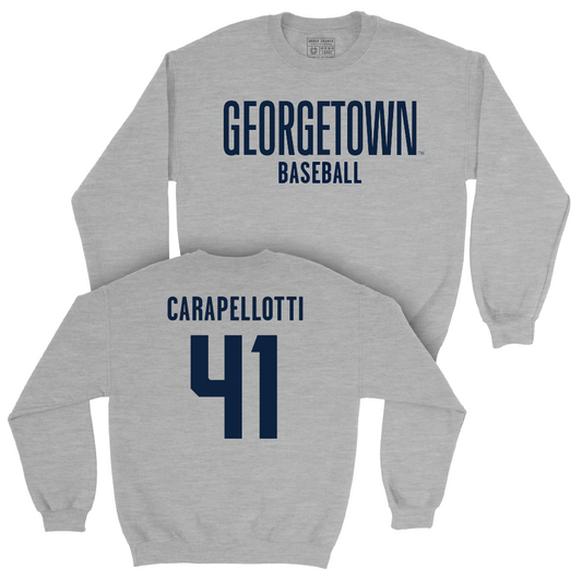 Georgetown Baseball Sport Grey Wordmark Crew   - Owen Carapellotti