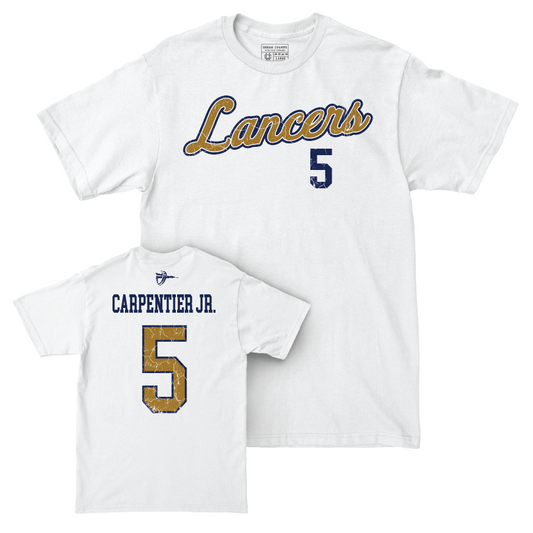 CBU Baseball White Script Comfort Colors Tee   - Michael Carpentier Jr.